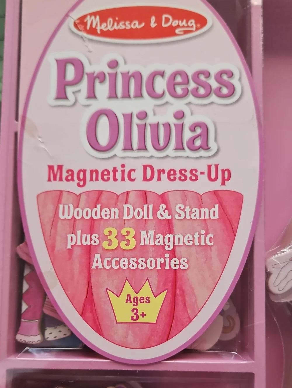 Melissa & Doug Princess Olivia Magnetic Dress-Up Toy - Pink